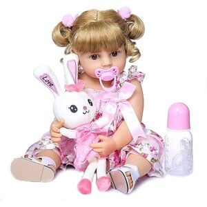 22 Inch Reborn Baby  Doll Newborn Princess Silicone Vinyl Flexible